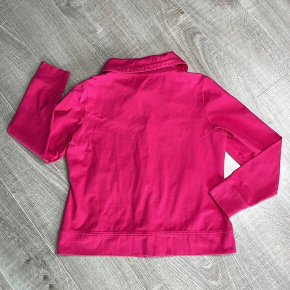 RELAXED by CHARTER CLUB Hot Pink Full Zip Jacket Women’s Size Medium - Picture 5 of 8